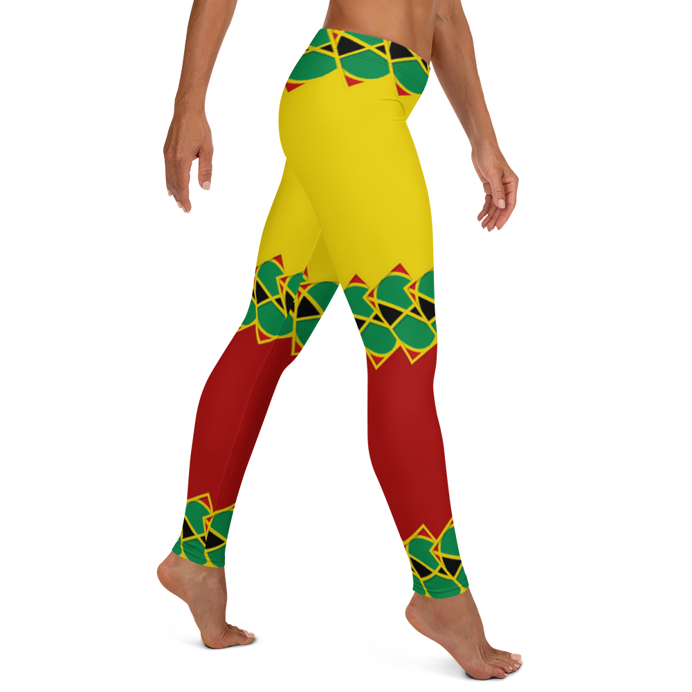 Neo-Don 'JamRas' Women's Leggings - 8 - yellow/Red