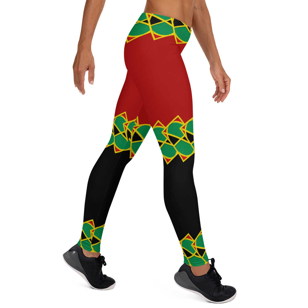 Neo-Don 'JamRas' Women's Leggings - 8 - Red/Black