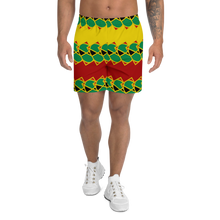 Load image into Gallery viewer, Neo-Don &#39;JamRas&#39; Men&#39;s Athletic Long Shorts - 6 - Yellow/Red