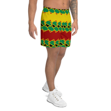Load image into Gallery viewer, Neo-Don &#39;JamRas&#39; Men&#39;s Athletic Long Shorts - 6 - Yellow/Red