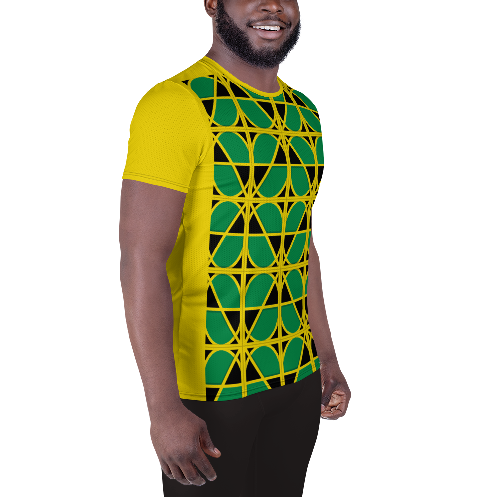 Neo-Don 'Jam' Men's Athletic T-shirt - MA - yellow