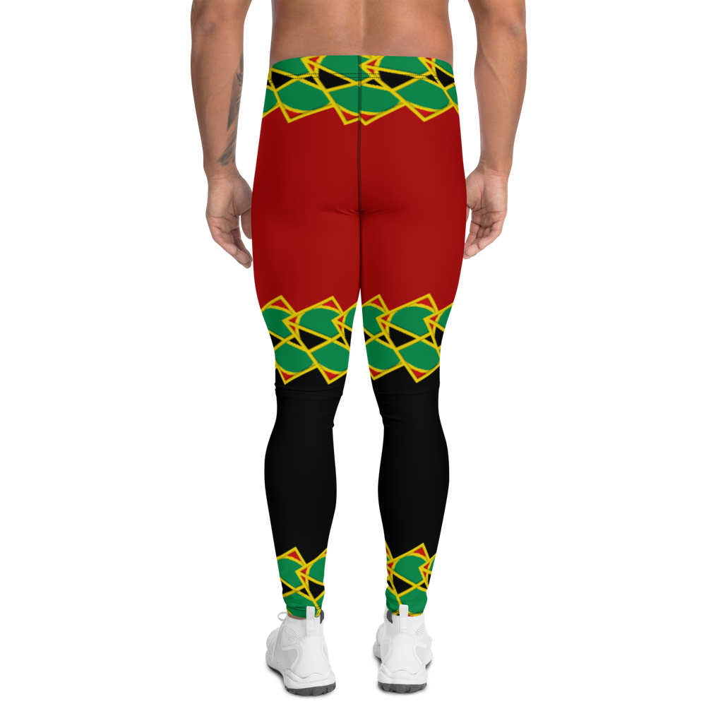 Neo-Don 'JamRas' Men's Leggings - 8 - Red/Black