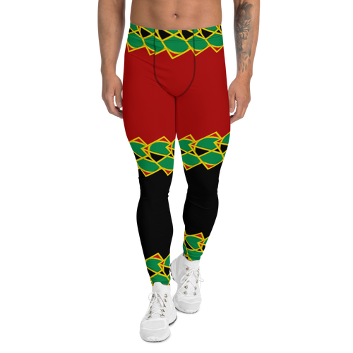 Neo-Don 'JamRas' Men's Leggings - 8 - Red/Black