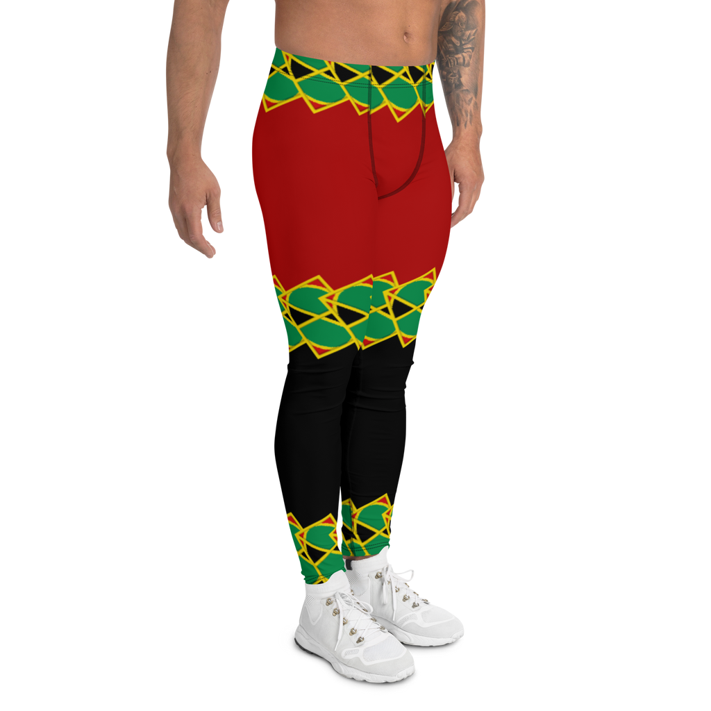 Neo-Don 'JamRas' Men's Leggings - 8 - Red/Black