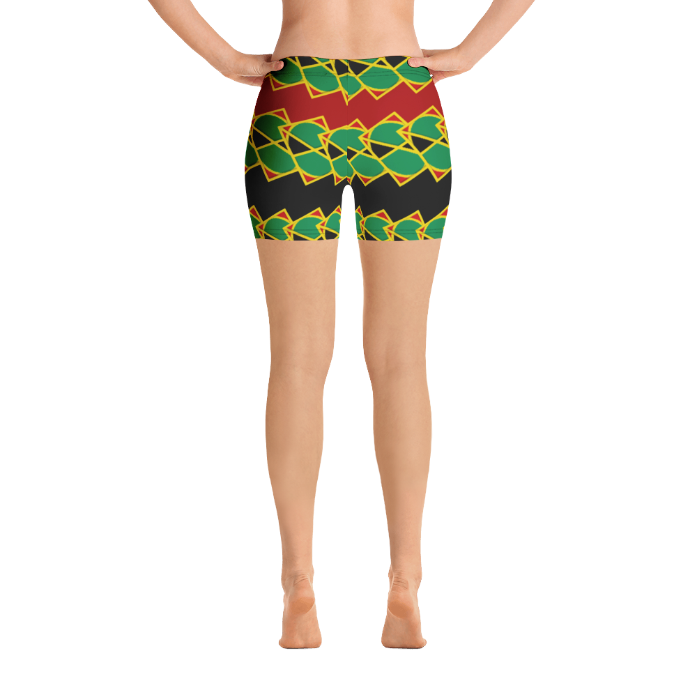 Neo-Don 'JamRas' Women's Shorts - 8 - Red/Black