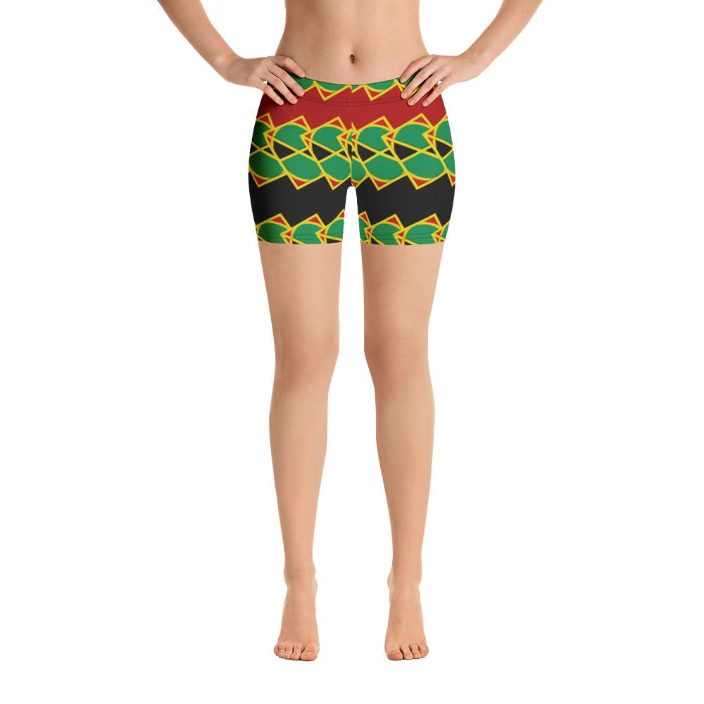 Neo-Don 'JamRas' Women's Shorts - 8 - Red/Black