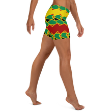 Load image into Gallery viewer, Neo-Don &#39;JamRas&#39; Women&#39;s Shorts - 8 - Yellow/Red