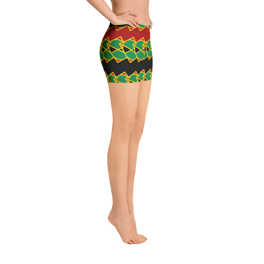 Neo-Don 'JamRas' Women's Shorts - 8 - Red/Black