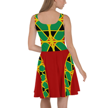 Load image into Gallery viewer, Neo-Don &#39;JamRas&#39; Skater Dress - 1 - Red