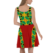 Load image into Gallery viewer, Neo-Don &#39;JamRas&#39; Skater Dress - 2 - Red