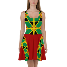 Load image into Gallery viewer, Neo-Don &#39;JamRas&#39; Skater Dress - 1 - Red