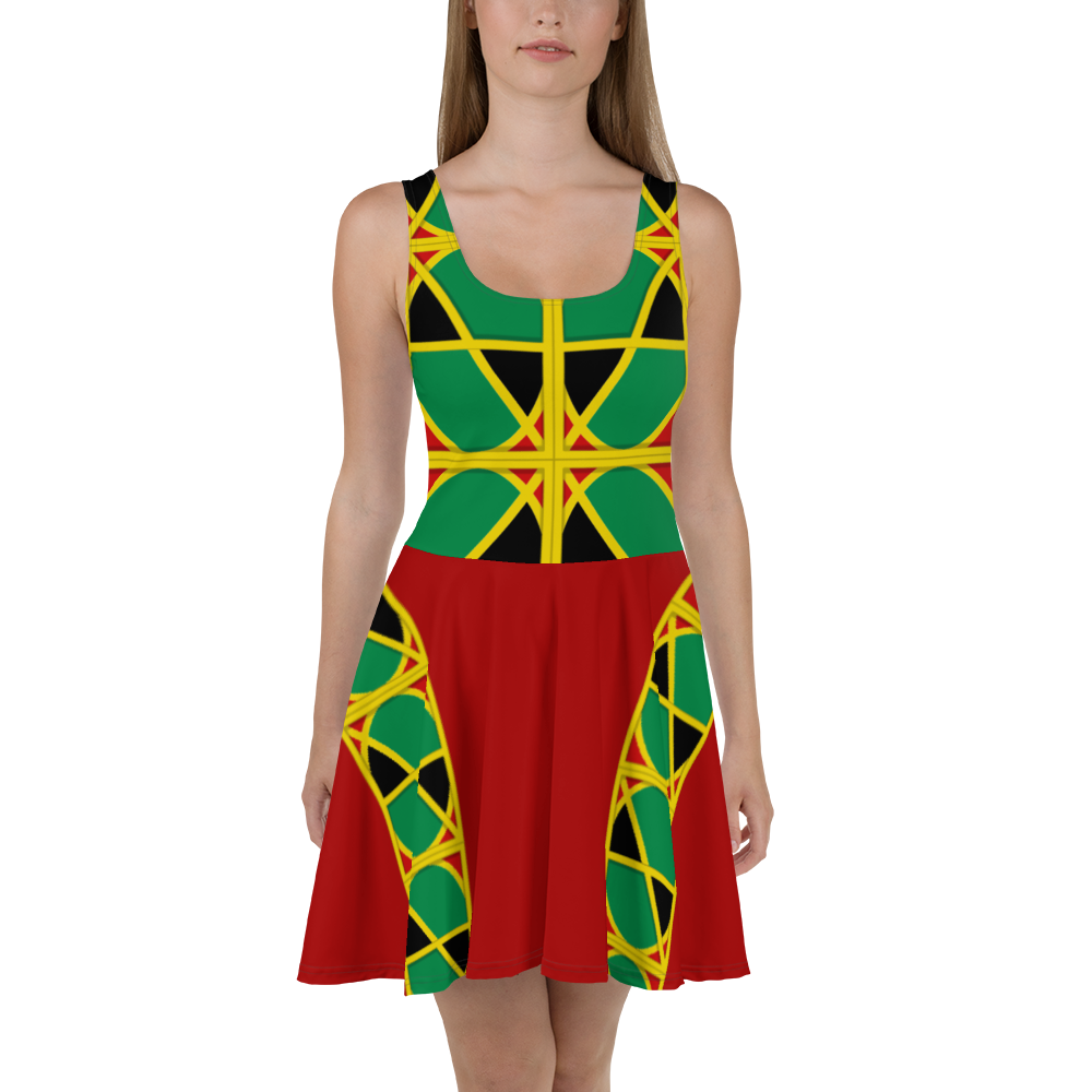 Neo-Don 'JamRas' Skater Dress - 1 - Red