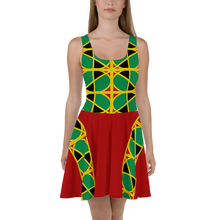Load image into Gallery viewer, Neo-Don &#39;JamRas&#39; Skater Dress - 2 - Red