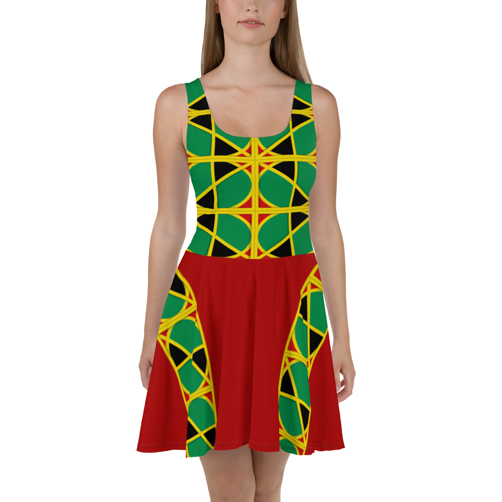 Neo-Don 'JamRas' Skater Dress - 2 - Red