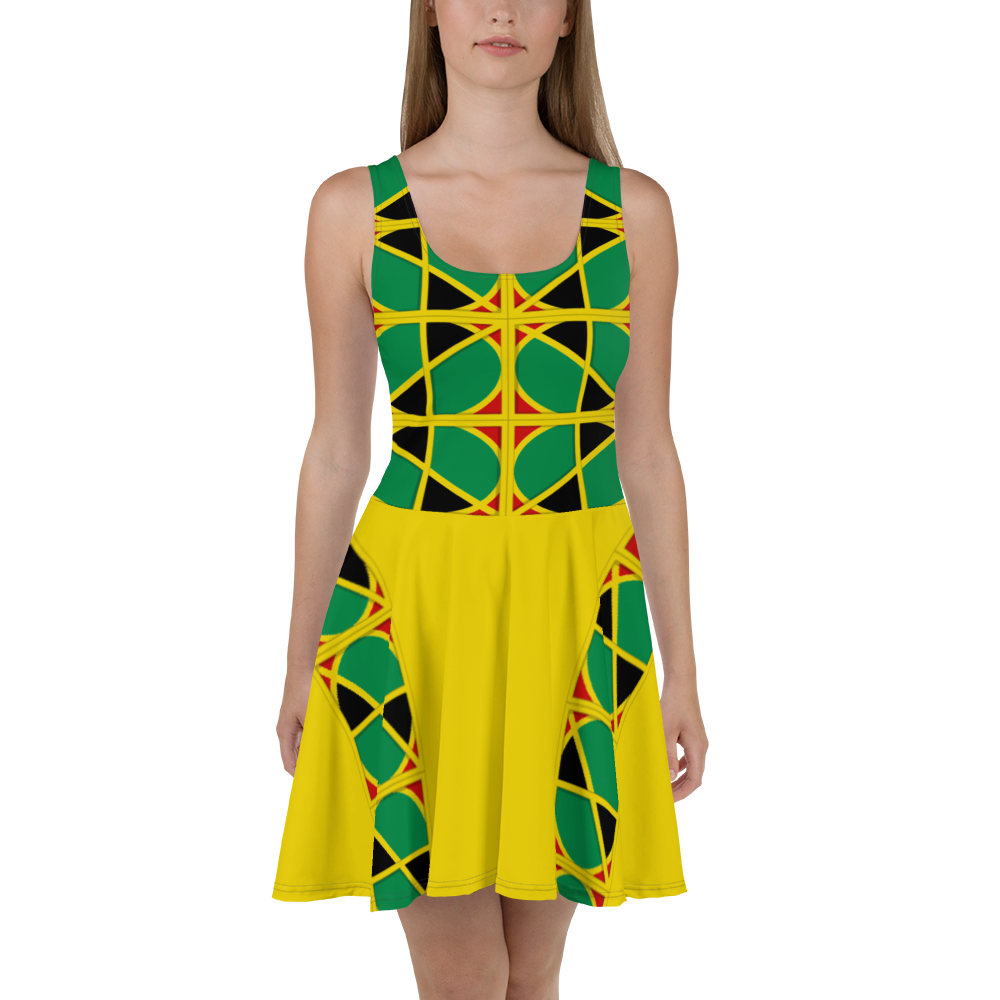 Neo-Don 'JamRas' Skater Dress - 2 - Yellow
