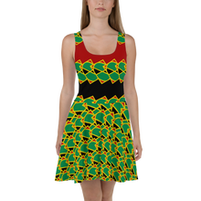 Load image into Gallery viewer, Neo-Don &#39;JamRas&#39; Skater Dress - 4 - Red/Black