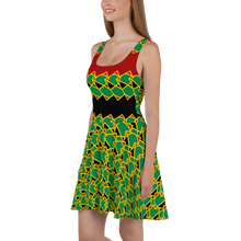 Load image into Gallery viewer, Neo-Don &#39;JamRas&#39; Skater Dress - 4 - Red/Black