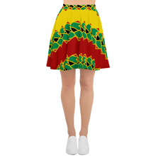 Load image into Gallery viewer, Neo-Don &#39;JamRas&#39; Skater Skirt - 5 - Yellow/Red