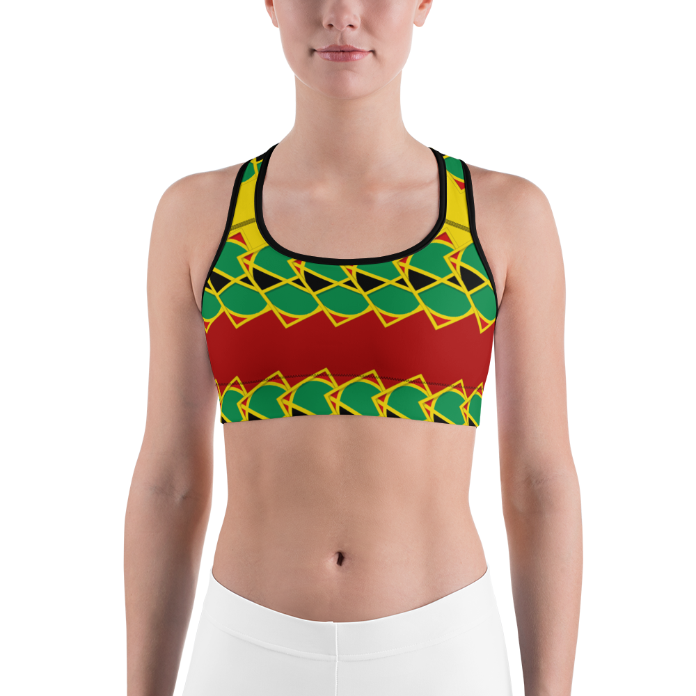 Neo-Don 'JamRas' Sports bra - 7 - Yellow/Red