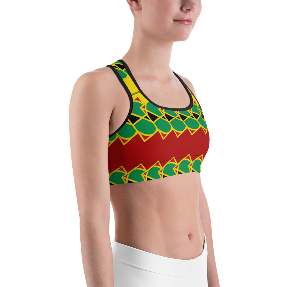 Neo-Don 'JamRas' Sports bra - 7 - Yellow/Red