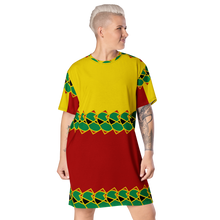 Load image into Gallery viewer, Neo-Don &#39;JamRas&#39; T-shirt dress - 6 - Yellow/Red