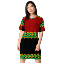 Load image into Gallery viewer, Neo-Don &#39;JamRas&#39; T-shirt dress - 6 - Red/Black