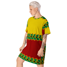 Load image into Gallery viewer, Neo-Don &#39;JamRas&#39; T-shirt dress - 6 - Yellow/Red