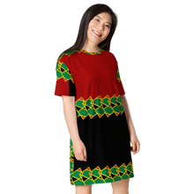 Load image into Gallery viewer, Neo-Don &#39;JamRas&#39; T-shirt dress - 6 - Red/Black