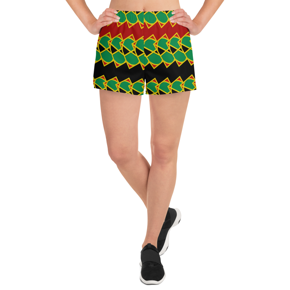 Neo-Don 'JamRas' Women's Athletic Short Shorts - 6 - Red/Black