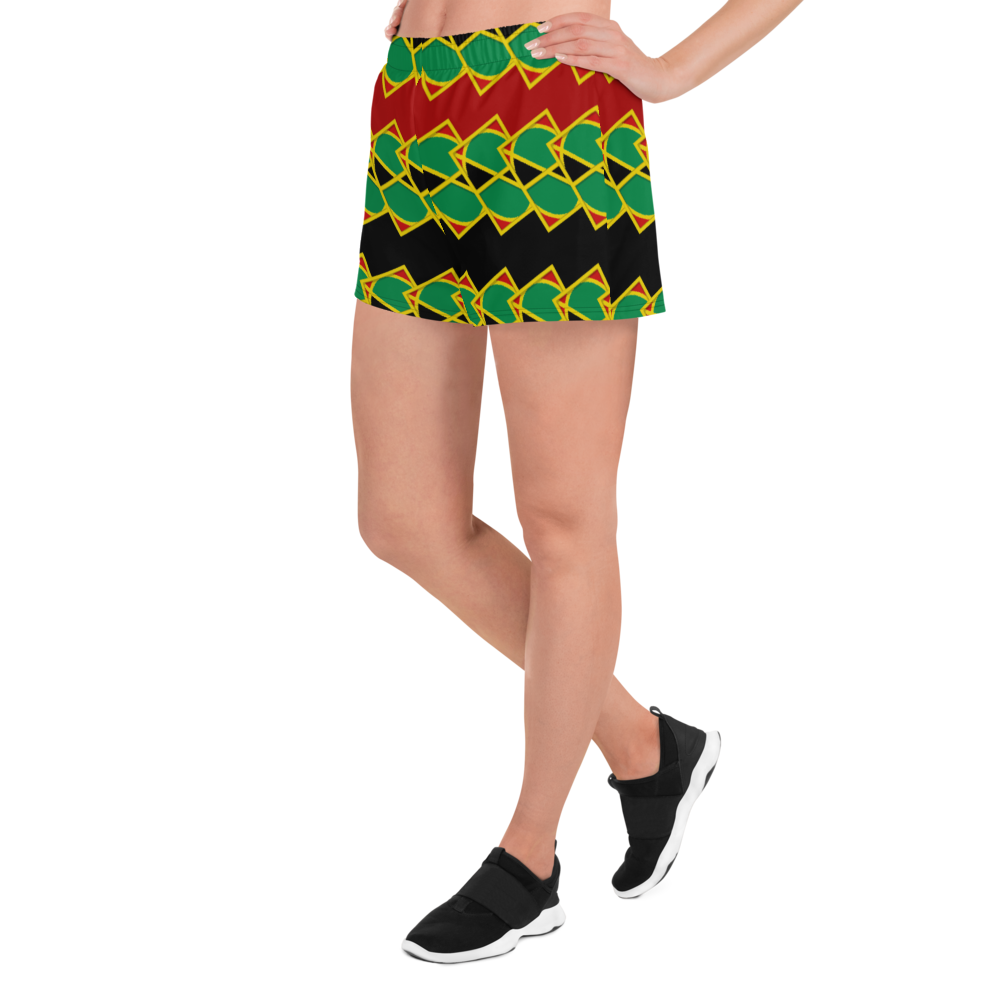 Neo-Don 'JamRas' Women's Athletic Short Shorts - 6 - Red/Black