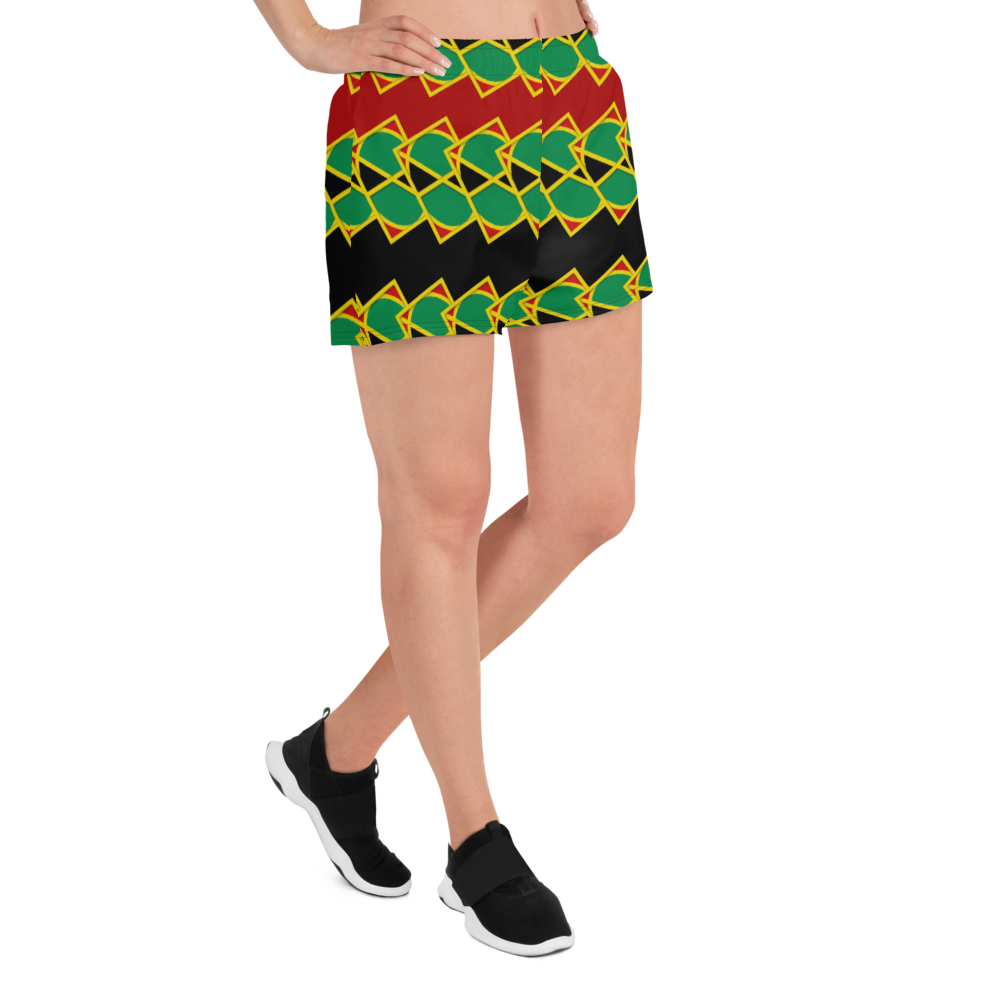 Neo-Don 'JamRas' Women's Athletic Short Shorts - 6 - Red/Black