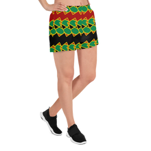 Load image into Gallery viewer, Neo-Don &#39;JamRas&#39; Women&#39;s Athletic Short Shorts - 6 - Red/Black