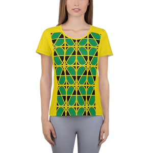 Neo-don 'Jam' Women's Athletic T-shirt - MA - yellow