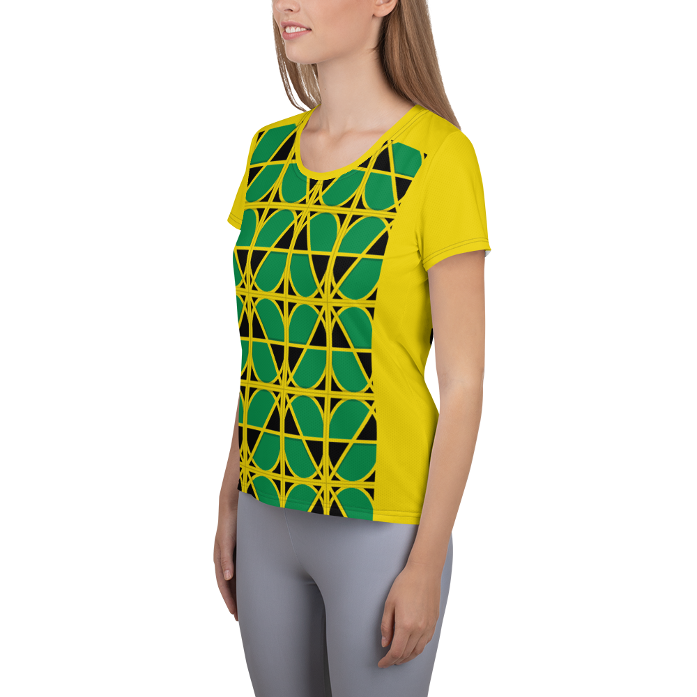 Neo-don 'Jam' Women's Athletic T-shirt - MA - yellow