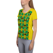 Load image into Gallery viewer, Neo-don &#39;Jam&#39; Women&#39;s Athletic T-shirt - MA - yellow