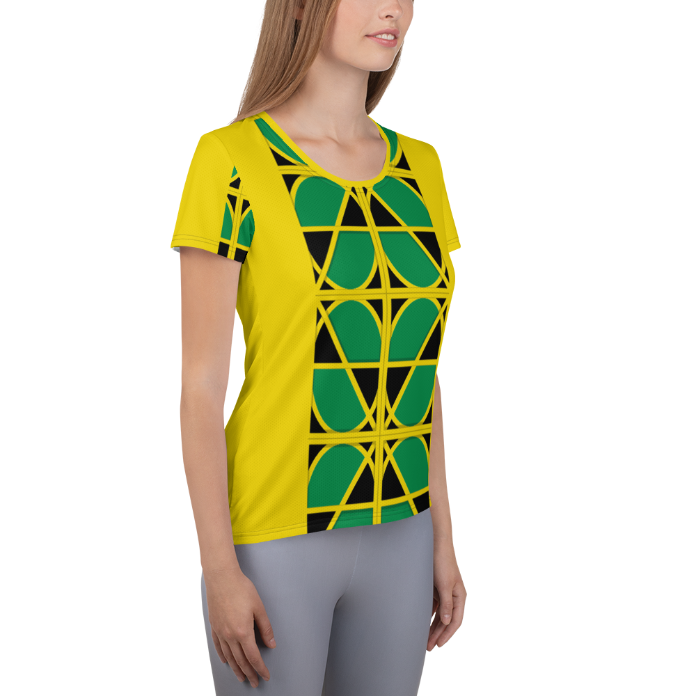 Neo- Don 'Jam' Women's Athletic T-shirt - MPX - yellow