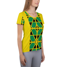 Load image into Gallery viewer, Neo- Don &#39;Jam&#39; Women&#39;s Athletic T-shirt - MPX - yellow