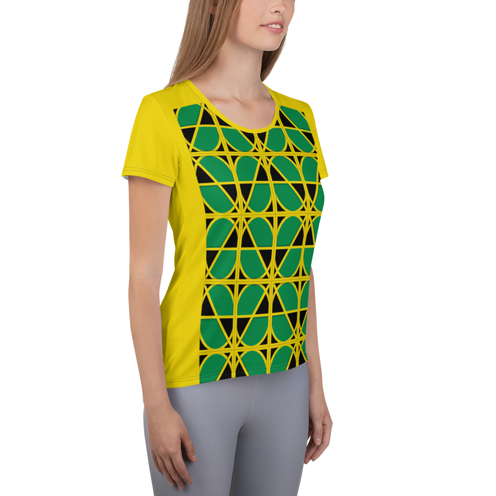 Neo-don 'Jam' Women's Athletic T-shirt - MA - yellow