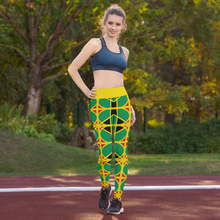 Load image into Gallery viewer, Neo-Don &#39;JamRas&#39; Yoga Leggings - 2 - Yellow