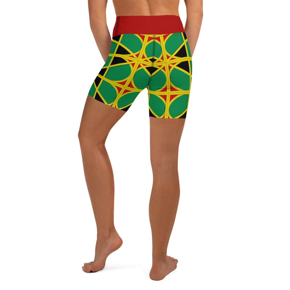 Neo-Don 'JamRas' Yoga Shorts - 2 - Red