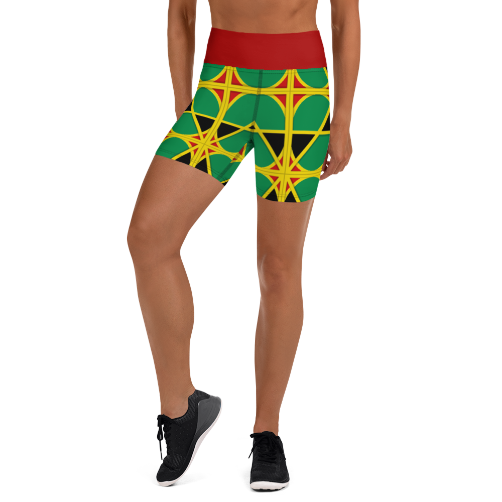 Neo-Don 'JamRas' Yoga Shorts - 1 - Red