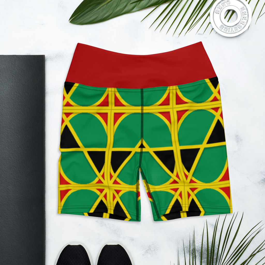 Neo-Don 'JamRas' Yoga Shorts - 1 - Red