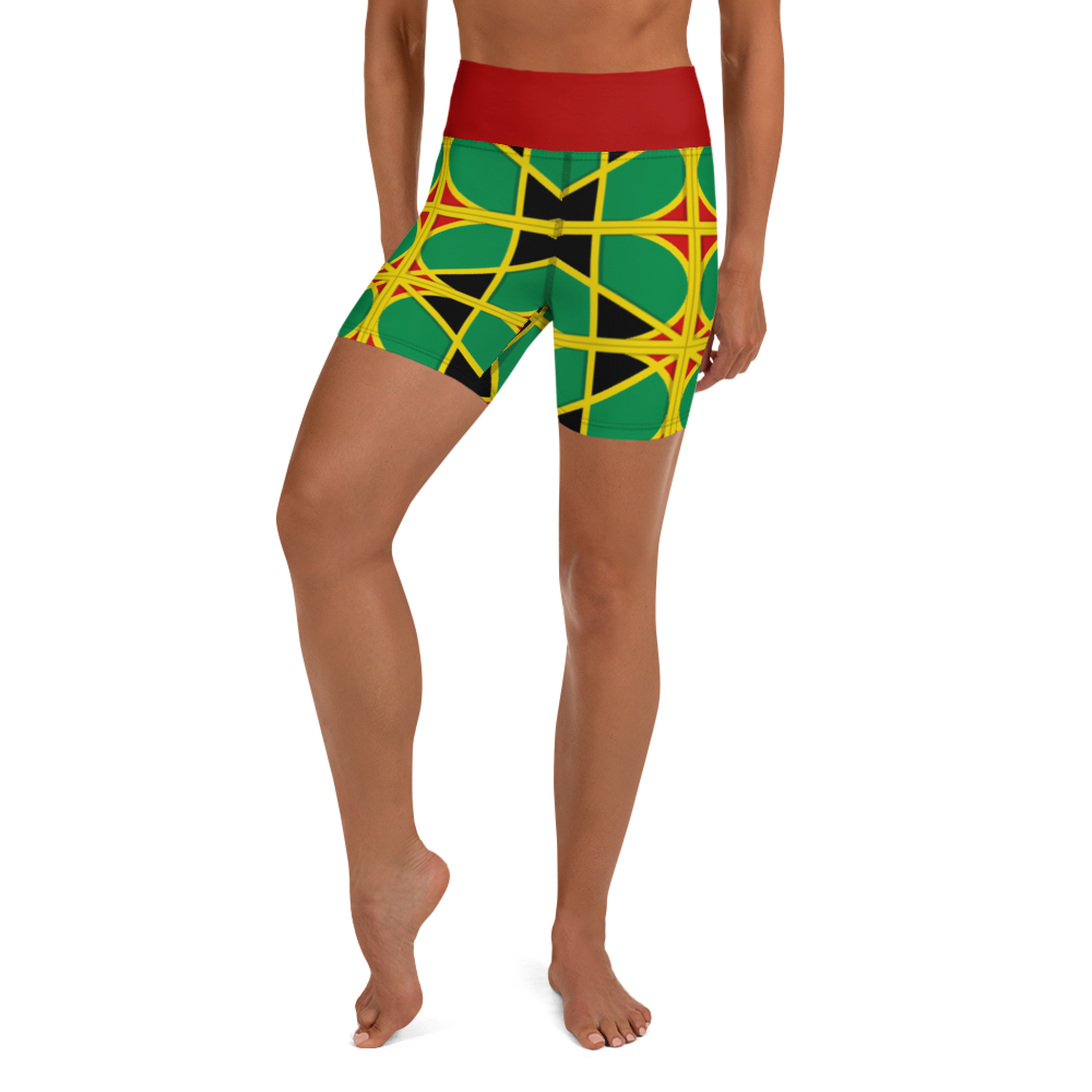 Neo-Don 'JamRas' Yoga Shorts - 2 - Red