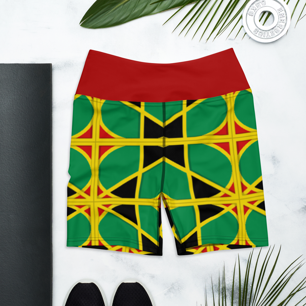 Neo-Don 'JamRas' Yoga Shorts - 2 - Red