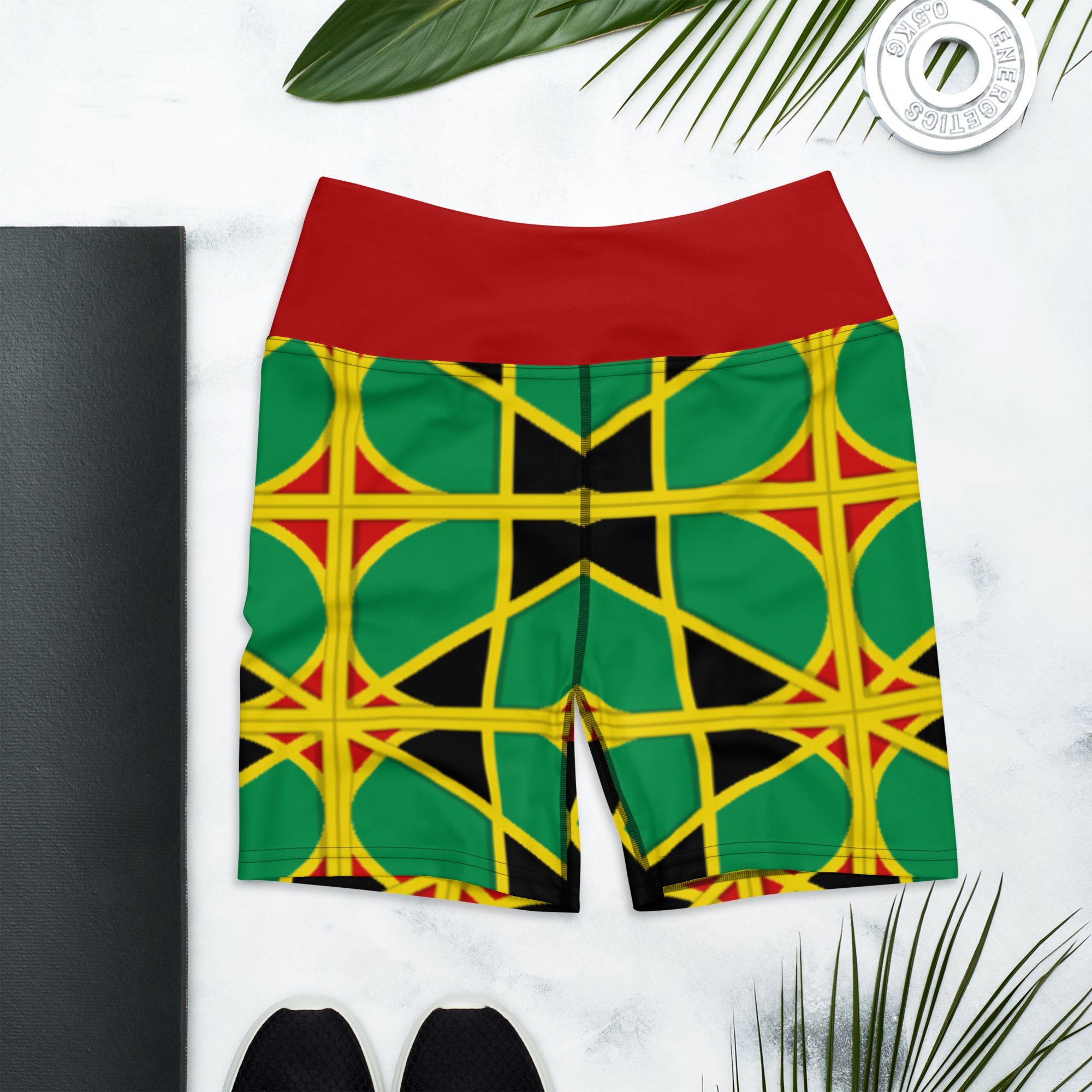 Neo-Don 'JamRas' Yoga Shorts - 2 - Red