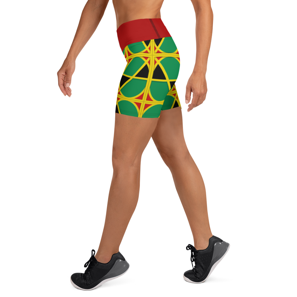 Neo-Don 'JamRas' Yoga Shorts - 1 - Red