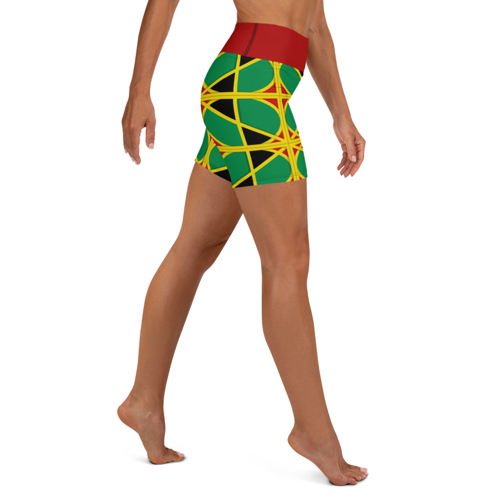 Neo-Don 'JamRas' Yoga Shorts - 2 - Red