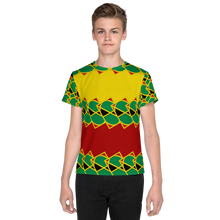 Load image into Gallery viewer, Neo-Don &#39;JamRas&#39; Youth crew neck t-shirt - 5 - Yellow/Red