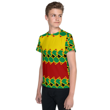 Load image into Gallery viewer, Neo-Don &#39;JamRas&#39; Youth crew neck t-shirt - 5 - Yellow/Red