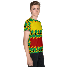 Load image into Gallery viewer, Neo-Don &#39;JamRas&#39; Youth crew neck t-shirt - 5 - Yellow/Red